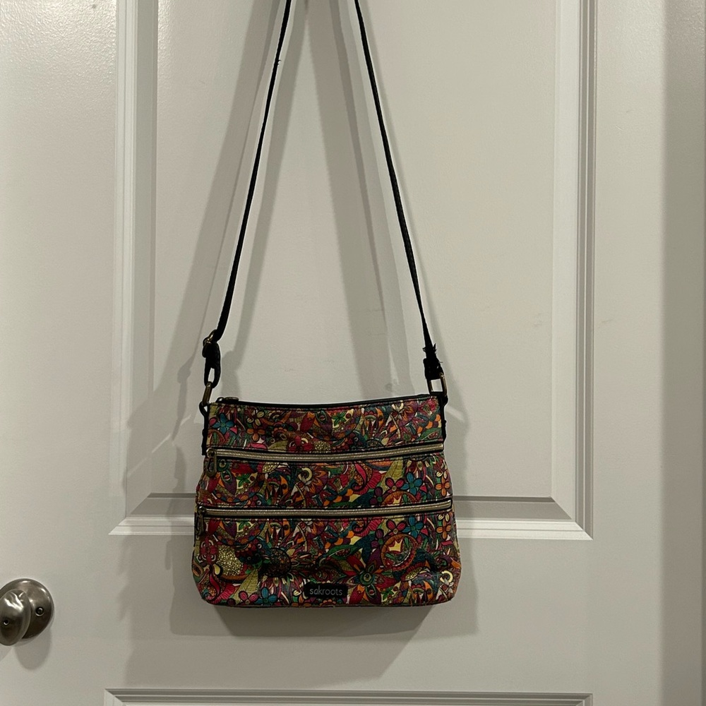 Sakroots Multicolor Artistic Crossbody Bag